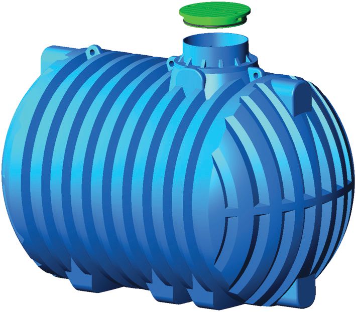 Offener Wassertank RECYCLING NEU 1000 Liter lebensmittelecht auf